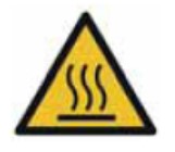 ISO 7010-W017　高温表面の危険を示すラベル